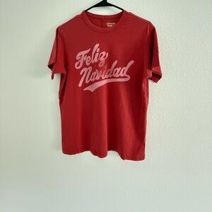 New American Eagle Outfitters Red Graphic Tee